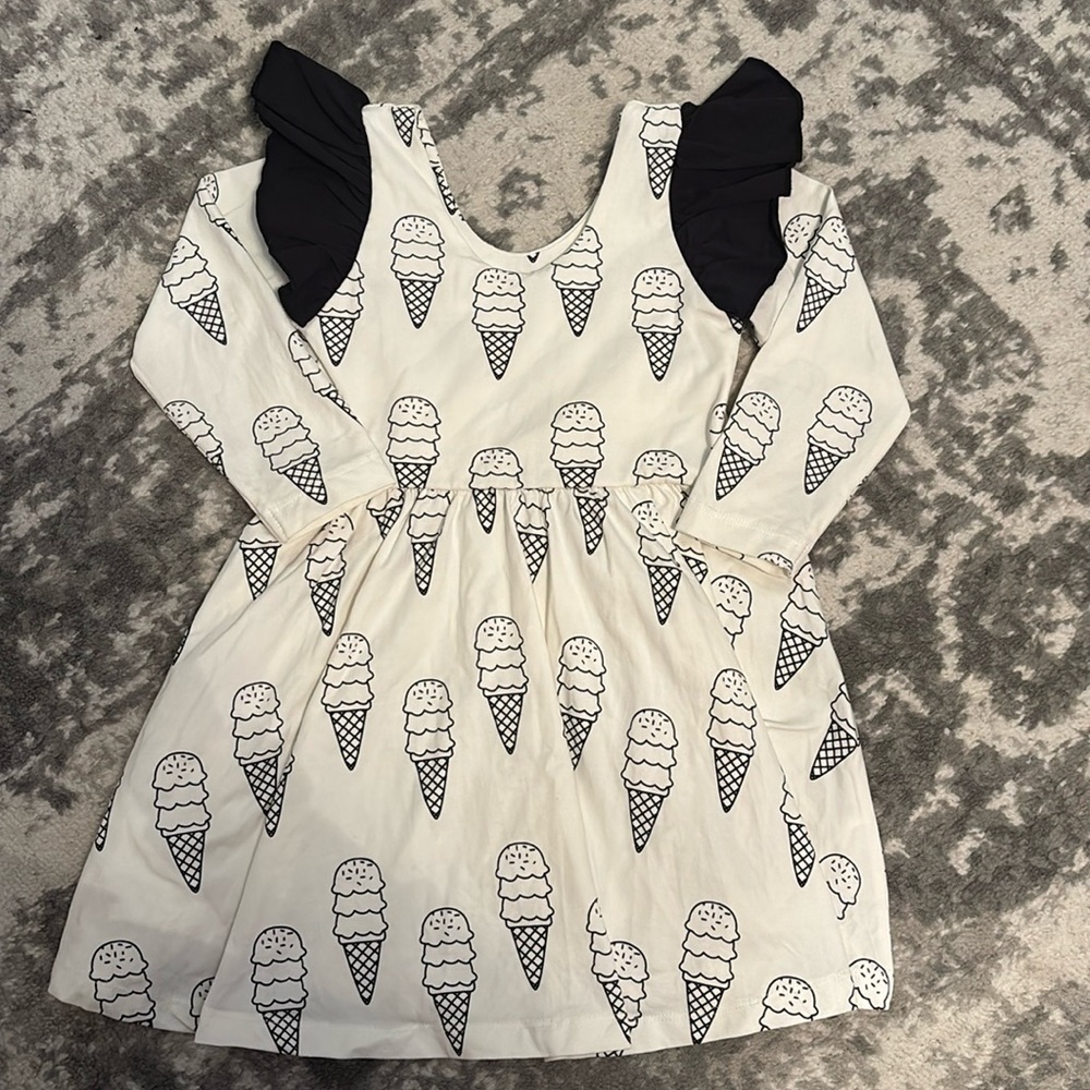 Monica and Andy Long Sleeve Double Ruffle Let’s Dance Dress Size 18-24 Months